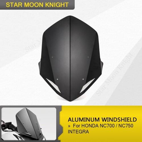 Motorcycle Accessories Aluminum Windscreen Windshield Wind Shield Deflector For HONDA NC700 INTEGRA NC750 INTEGRA NC 750 700