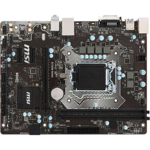 For MSI B150M NANO Motherboard Intel B150 LGA 1151 DDR3 32GB Micro ATX PCI-E 3.0 Desktop Mainboard Used