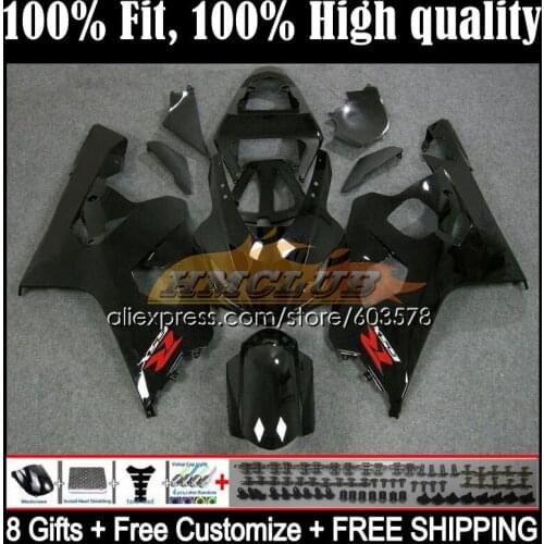 Injection For SUZUKI GSXR-1000 1000CC GSXR1000 K3 9CL.100 GSX-R1000 GSX R1000 03 04 GSXR 1000 CC 2003 2004 Fairing Gloss black