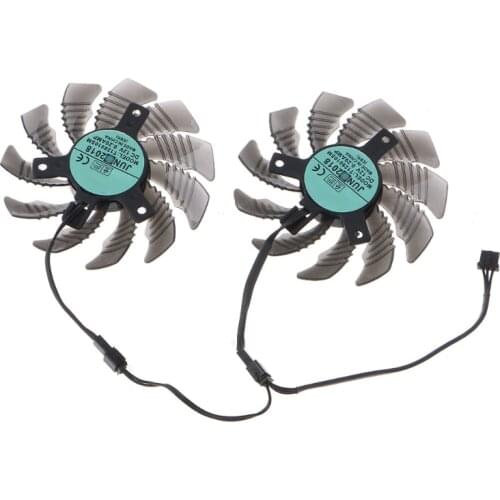 2PCS 80MM T128010SM VGA Fan Graphics Card Cooling Fan for GV-N960OC GTX 960 3Pin 12V 0.2A Fan GPU Card Cooler Fan