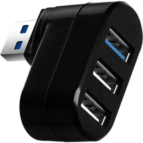 Hub Separator USB Hub 3Ports USB 3.0 USB 2.0 For Notebook Air Pro Black