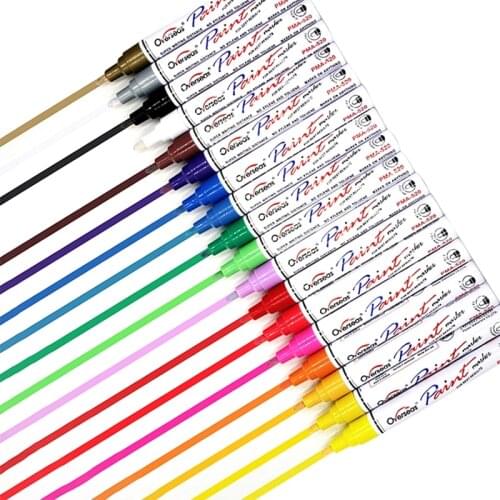 Paint Pens Paint Markers Almost Anything Never Fade Quick Dry and Permanent, Oil-Based Waterproof Paint Marker Pen Set DIY Craft