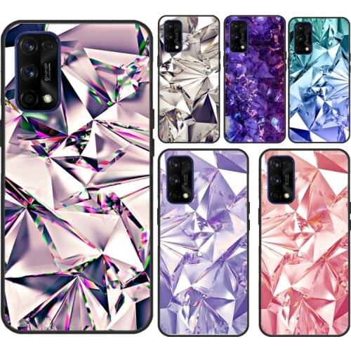 Crystal Diamond Pattern For Realme 8 Pro C3 C11 C15 GT Neo 6 7 Q3 Pro Phone Case For OnePlus 8T 9R 8 9 Pro Nord