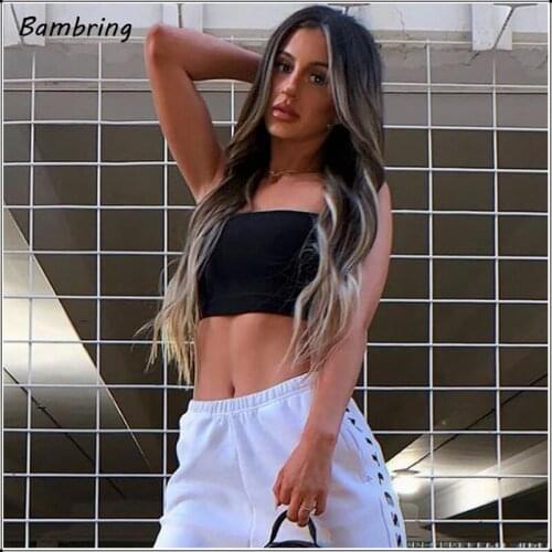 Summer Sexy Strapless Tube Top Underwear Women Top Breathable Sports Tube Top Solid Color Wrapped Chest Solid Color 2020 New