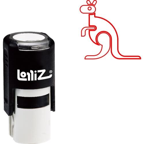 LolliZ Biomorphic Animal Symbol Series Design #30 Self-Inking Rubber Stamp