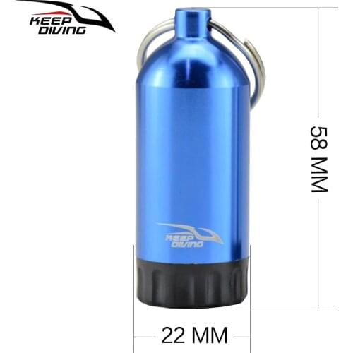 KEEP DIVING Aluminum Alloy Mini Scuba Tank with One Pick Needle and O-rings for Ding & Yoke Scuba Diving AcDiver BCD Accessories