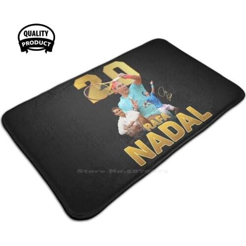 Rafa Nadal 20 Grand Slam 3D Soft Non-Slip Mat Rug Carpet Foot Pad Rafael Nadal Nadal Spain Nadal Atp Tennis Tennis Payer Best