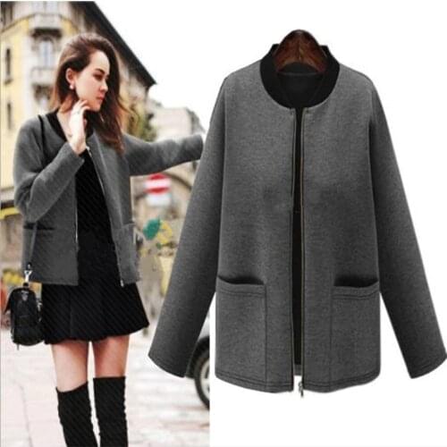 2016 New autunm and winter women trench coat slim fashion medium-long windbreaker patchwork O-Neck outwear free shipping