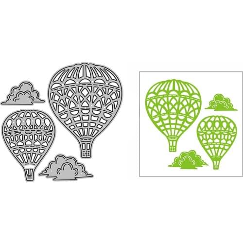 New Hot Air Balloon Cloud Craft Embossing Mold 2021 Metal Cutting Dies for DIY Decor Scrapbooking Album and Card Making No Stamp