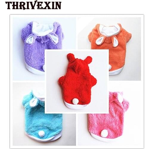 Dog Clothes Fleece Puppy Coat Jacket Hoodies Cute Dogs Clothing Costumes For Small Dogs Cats Chihuahua Pug Pet Product