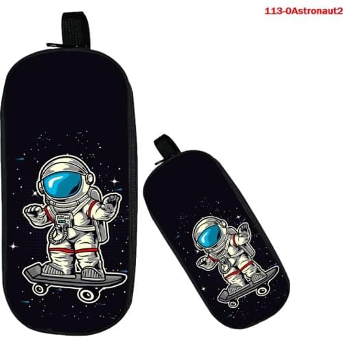 1 Pcs Pencil Case Cosmos Planet Space Galaxy Astronaut Print School Pencil Box Pencilcase Pencil Bags School Supplies Stationery