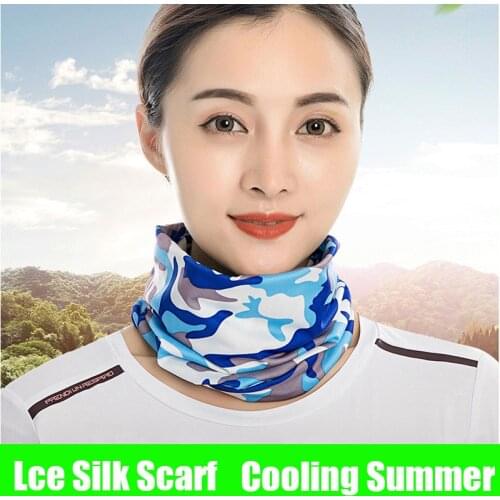 Sunscreen Magic Bandana Tube Outdoor Fishing Cooling Bandanas Sports Riding Variety Scarf Camouflage Elastic Motorcycle Scarf