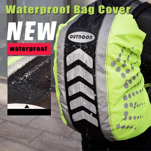 20-55L New Reflective Backpack Cover Sport Bag Covers Rain Cover Backpack Outdoor Riding Dustproof Waterproof Rainproof Covers