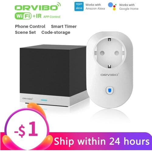 Orvibo Magic Cube Infrared Remote Contorl and B25EU Timer WiFi Smart Power Socket Plug For Smart Home Automation