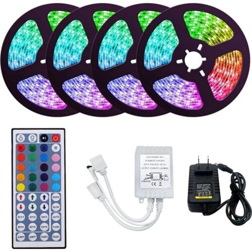20M 3528 RGB LED Strip Light 1200Leds Waterproof Flexible LED Light Strip With 44 Key Remote For Christmas