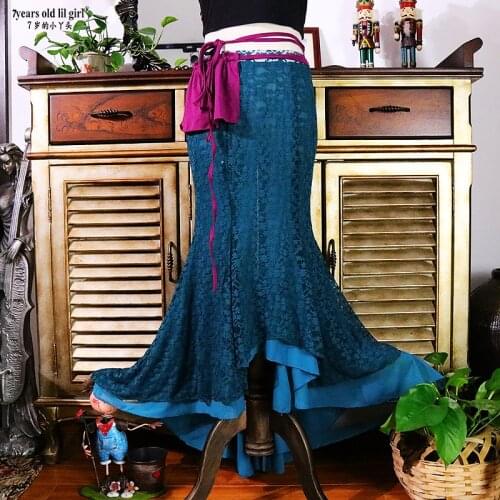 2020 New Hot Sell Fishtail Skirt Sexy Belly Dance Mermaid Costume Stage Show Clothes DV44