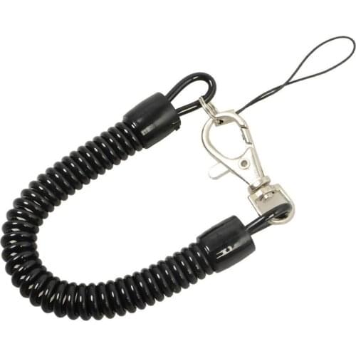 1pcs Keychain Tactical Retractable Spring Elastic Rope Security Gear Tool Hiking Camping Anti-lost Phone For Outdoor Hiking Camp