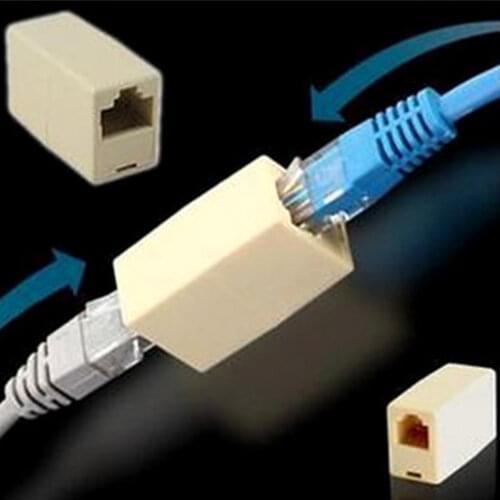 10pcs RJ45 CAT5 Coupler Plug Network LAN Cable Extender Connector Adapter New