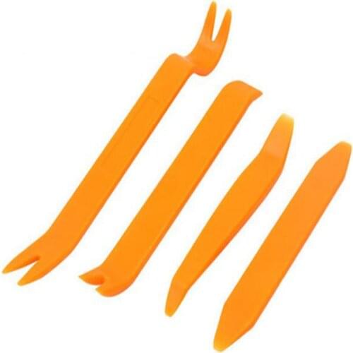 Hot 4Pcs Portable Auto Car Radio Panel Door Clip Panel Trim Dash Audio Removal Installer Pry Kit Repair Tool Pry Tool Hand Tools