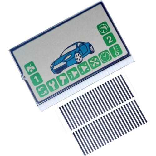 5 PCS A92 LCD Display Screen + Flexible Cable Stripes For 5PCS/lot Russia Starline A92 A94 Car Alam LCD Remote Control Keychain