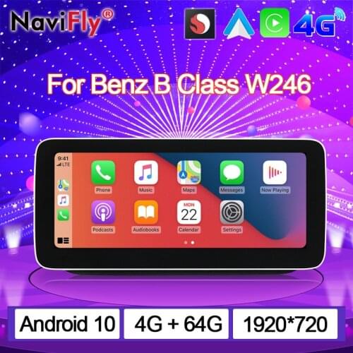 NaviFly Qualcomm 625 Android 10 Car Intelligent System Radio For Mercedes Benz B Class W245 W246 B180 B200 B260 B300 2012-2018
