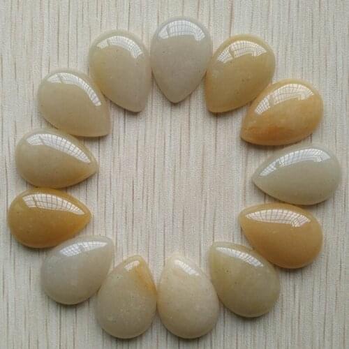 Wholesale 20pcs/lot 25x18mm fashion natural stone drop CAB CABOCHON beads for DIY jewelry accessories free shippping