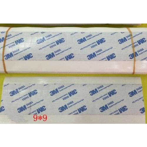 Fast Free Ship 100pcs/lot 9*9mm 3M 9448A Double Sided Coated Tissue Tape For Cooling Fin Heat sink Radiator