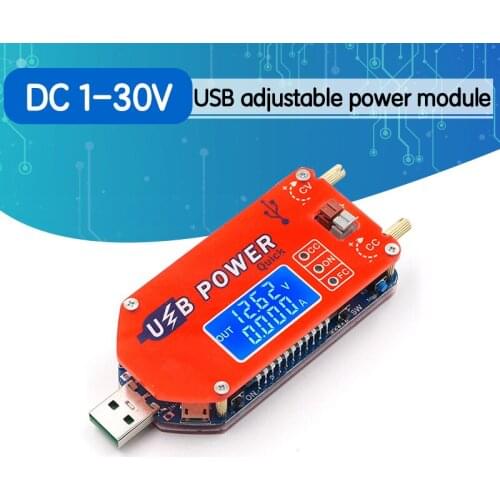 DP3A Digital display USB adjustable power module DC 1-30V 15W QC 2.0 3.0 FCP Quick charge laboratory power supply regulador