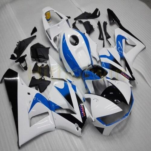 Custom motorcycle cowl body kit for CBR 600 RR F5 2013 2014 2015 2016+Screws+Injection mold blue whila ABS Plastic Fairing