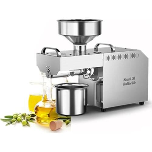 Intelligent Automatic Peanut Sunflower Oil Extractor for Household Small and Medium-sized Stainless Steel Oil Press