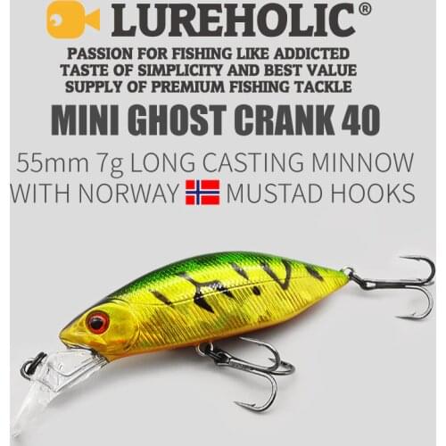 LUREHOLIC 55mm 7g Long Casting Sinking Minnow Hard Lure Bait
