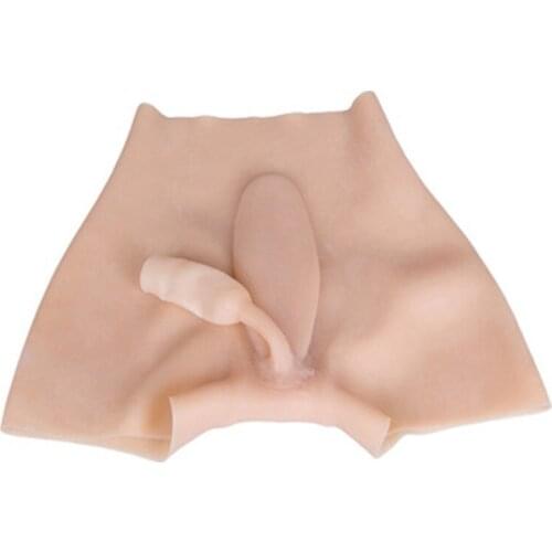 Can Be Inserted Into Fake Vagina Pants.Pseudo-Girls Cross-Dressing Fake Vagina Pants With Urinary Catheter Gay Sex Toys For Men