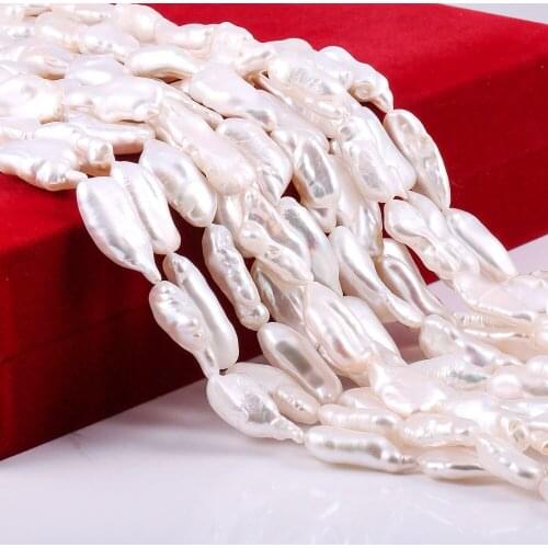 Irregular Rice-shaped Freshwater Pearl Loose Beads 36 Cm For DIY Bracelet Earring Necklace Sewing Craft Jewelry Accessory