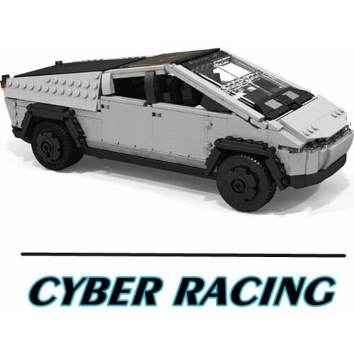 New Technical Future Truck Car Teslaed Supercar Cybertrucks Launch V3 Expert Model Building Blocks Bricks Toy Kid Gift Boy