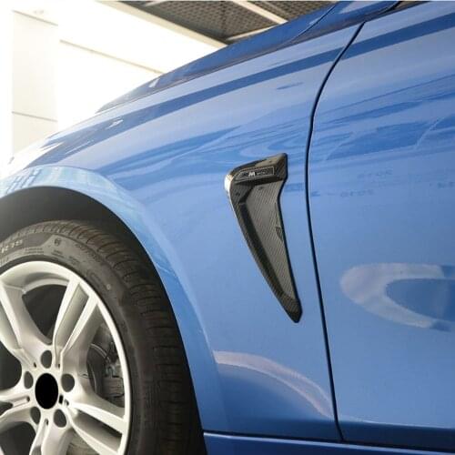 Shark Gills 3D Stickers Side Fender Vent Decoration Car-Styling Auto Accessories For BMW E46 F30 E90 E60 F20 F10 E36 E39 E87 E70