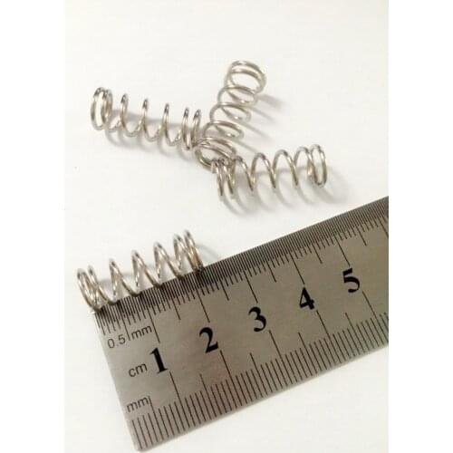 YYT 10PCS O76 3D Z-axis platform support, strong spring diameter 1.0mm diameter 9mm height 22mm iron (6 laps)