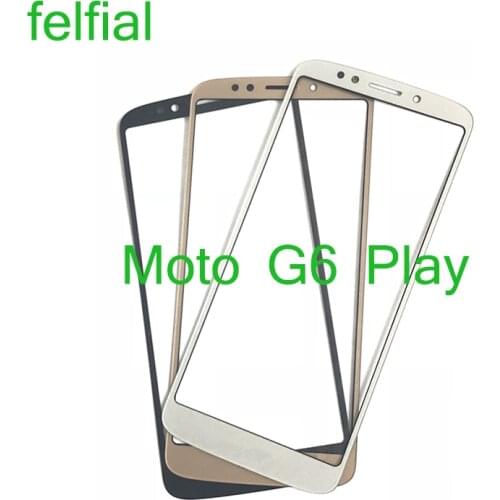 For Motorola Moto G6 Play XT1922 Front Outer Glass Lens Touch Screen LCD Panel Glass Replacement
