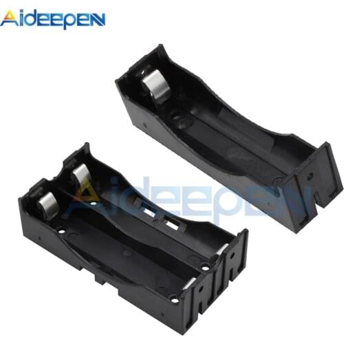 Plastic DIY Lithium Battery Box Battery Holder With Pin Suitable For 2 * 18650 Lithium Battery Case