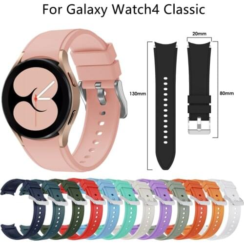 Wrist Band For Samsung Galaxy Watch4 Classic 46mm 42mm Official Silicone Strap Replacement For Galaxy Watch 4 44mm 40mm Band
