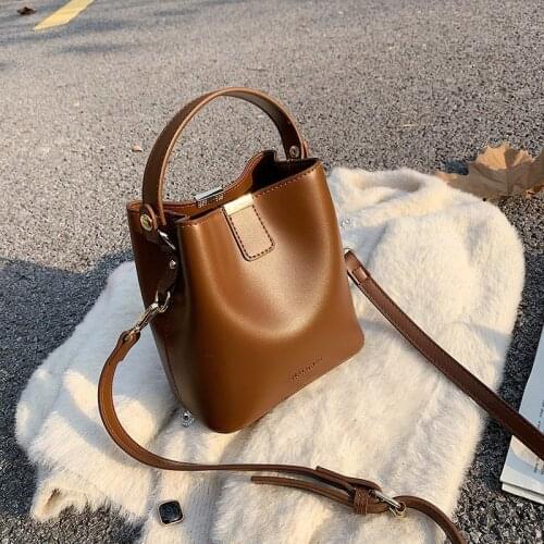 Bolsa Leather Luxury Handbags Women Bags Designer Female Croosbody Bags For Women 2019 Small Casual Tote Ladies Hand Bucket Bags