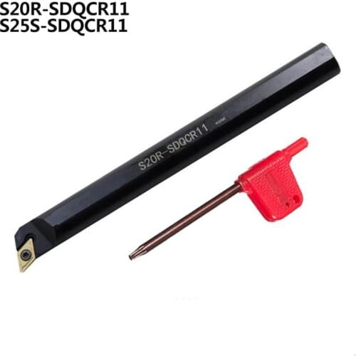 S20R-SDQCR11 S20R-SDQCL11 S25S-SDQCR11 S25S-SDQCL11 CNC Lathe Cutter tool Internal Turning Tool Holder for DCMT Carbide Insert