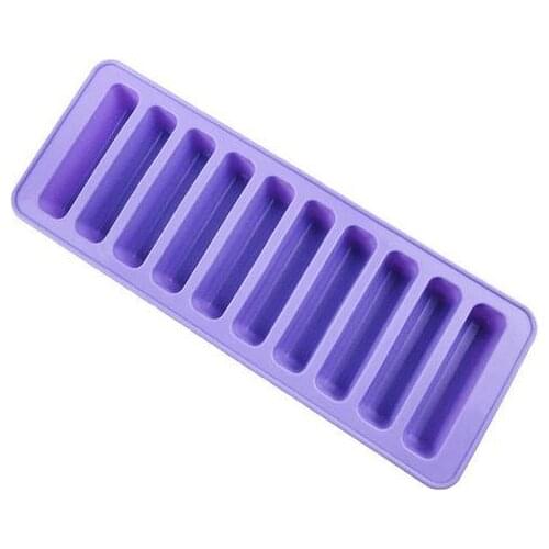 Silicone Bakeware Cooking Tools New Arrival Cake Tools 10 Long Connected Chocolate Mold Ice Cube Tray Cookie Cutters
