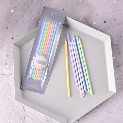 Birthday cake candle colorful minimalist creative romantic