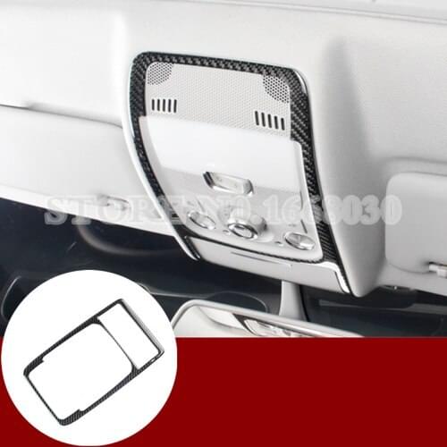Carbon Fiber Inner Front Reading Light Trim Cover 1pcs For Audi A5 S5 2008-2016 Car Decoration Car Accesories Interior