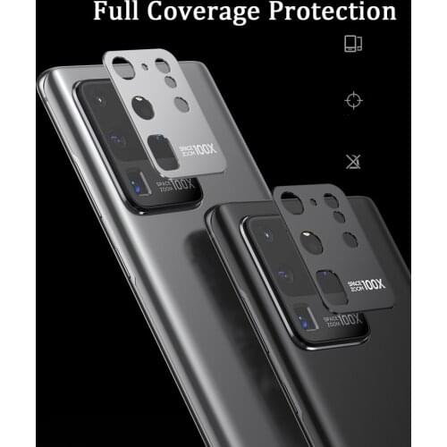 Camera Protector Tempered Glass Film For Samsung S20 Ultra Metal Rear Lens Protection Ring Case for Galaxy S20 Plus 5G