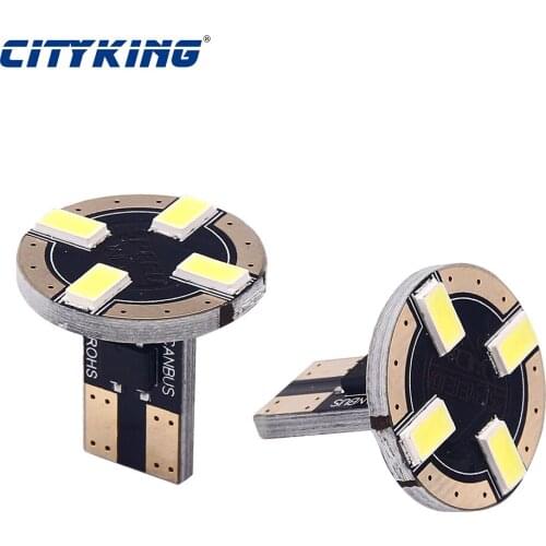 2pcs Car Accessories T10 Led Car Interior Bulb Canbus Error Free 5730 4SMD LED 12V Car Auto Wedge Clearance Lamp Light Bulb