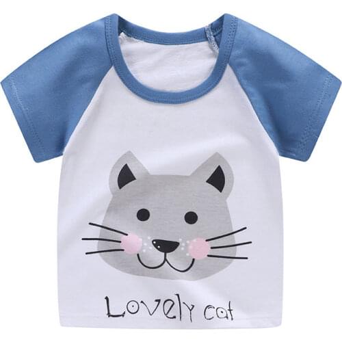 2020 Baby Girls Cotton Cartoon Shirts Cute Children kids T-Shirts Clothes