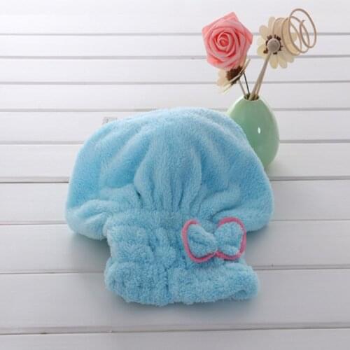 60pcs Home Textile Microfiber Solid Hair Turban Quickly Dry Hair Hat Wrapped Towel 6 Colors Superfine fiber fabrics