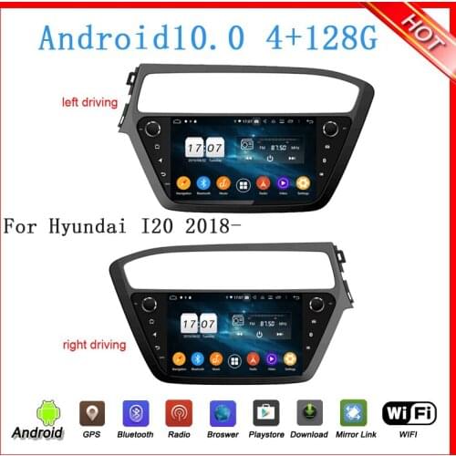 9" Oen din car dvd player for hyundai I20 2018 2019 RHD LHD android 9.0 car multimedia gps glonass 8core RAM 4G ROM 64G WIFI rds