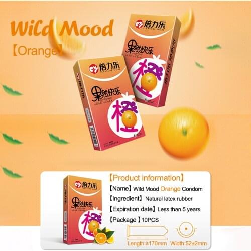 Beilile 10pcs For Adults Fruit Flavor Condoms Men Taste Penis Sleeves Sex Set Ultra Thin Condom